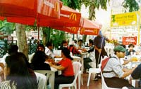 Inside a McDonald's restaurant in Bombay