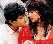 Vivek Mushran and Manisha Koirala in Saudagar