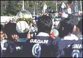Indian team with the cup